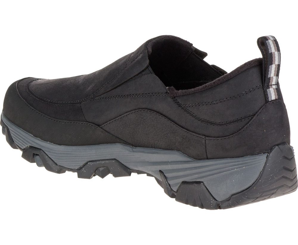 Slip On Homem - Merrell Coldpack Ice+ Moc Waterproof Wide Width - Pretas - AJT437198